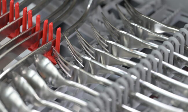 Bosch食洗機　バスケット・カトラリートレイの使い方